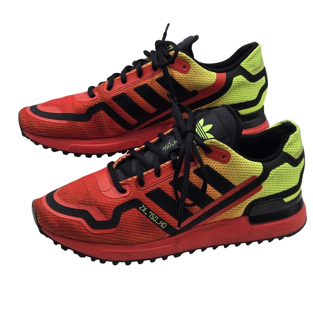 Adidas ZX 750 HD Shoes Mens Size 11.5 Multicolor Low Top Running Sneakers FV8489